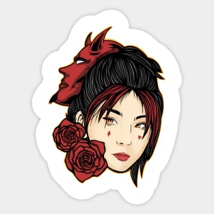 devil girl Sticker